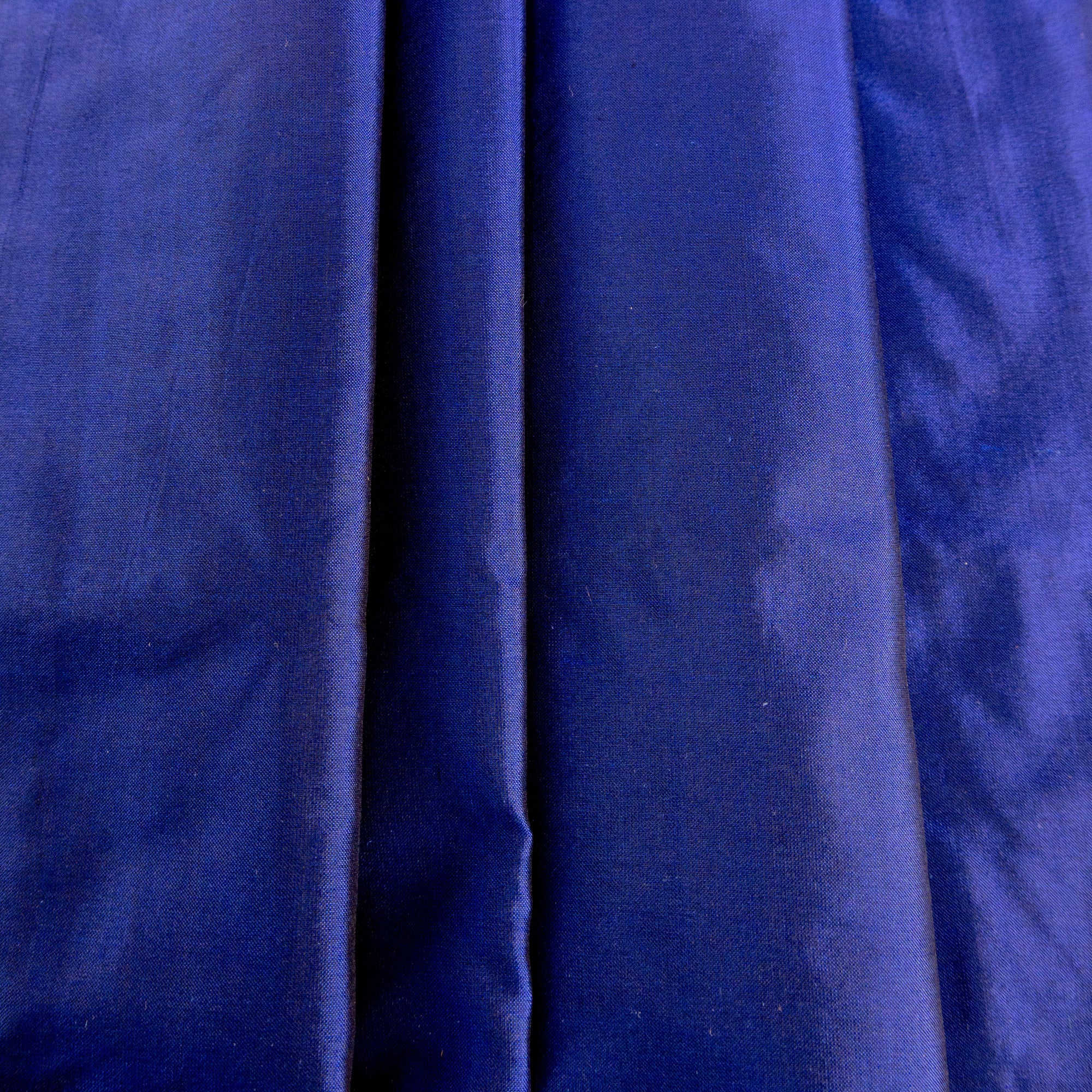 Dark Royal Blue & Black Changeable Silk Lutestring - $20.00 yd.