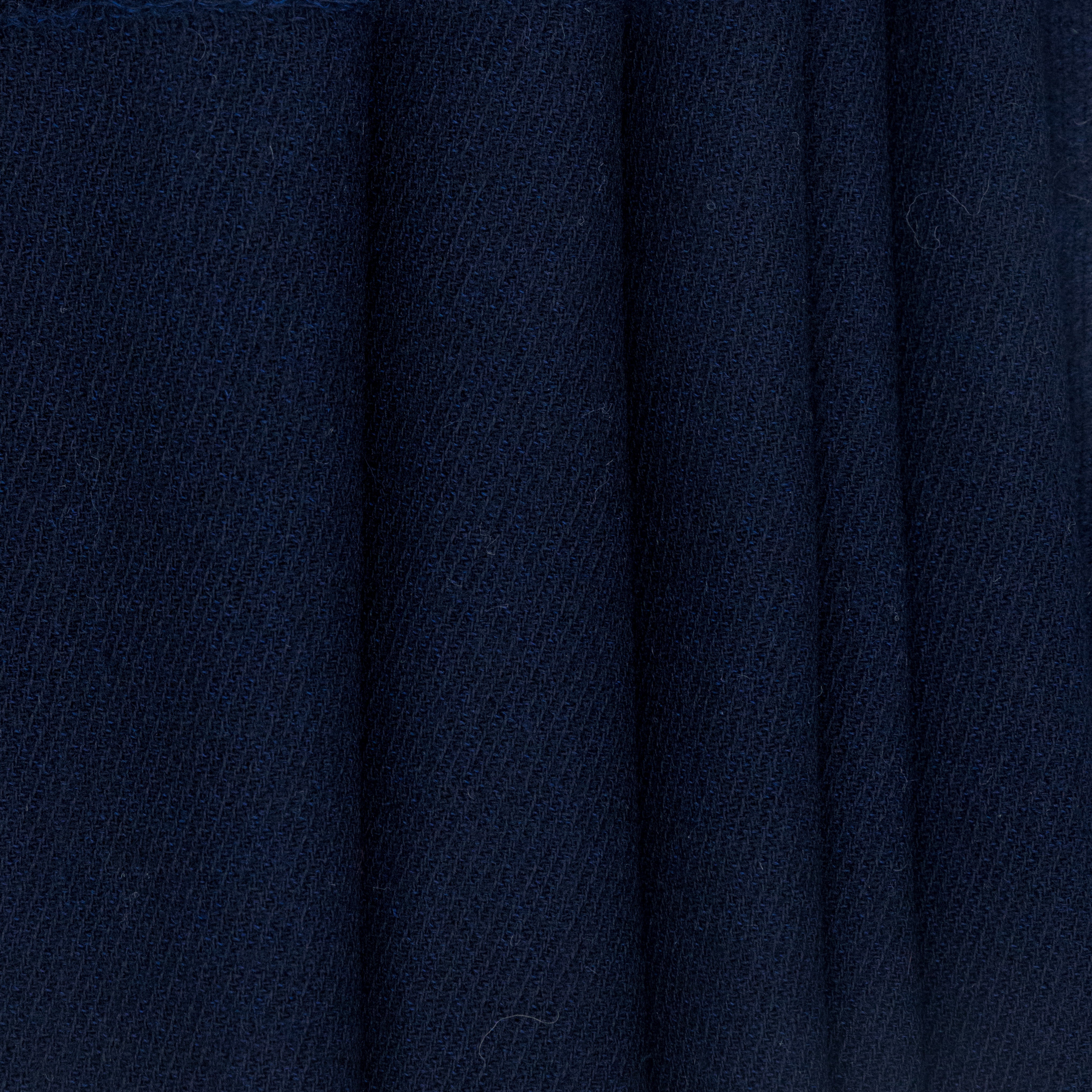 Navy Worsted Wool Serge, drape - $18.00 yd. - Burnley & Trowbridge Co.
