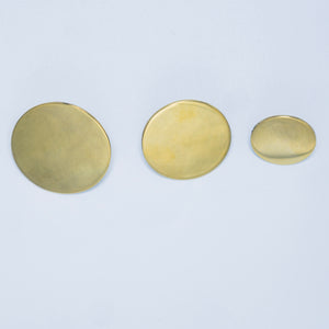 Flat Brass Button - $1.10 - $1.50 - Burnley & Trowbridge Co.
