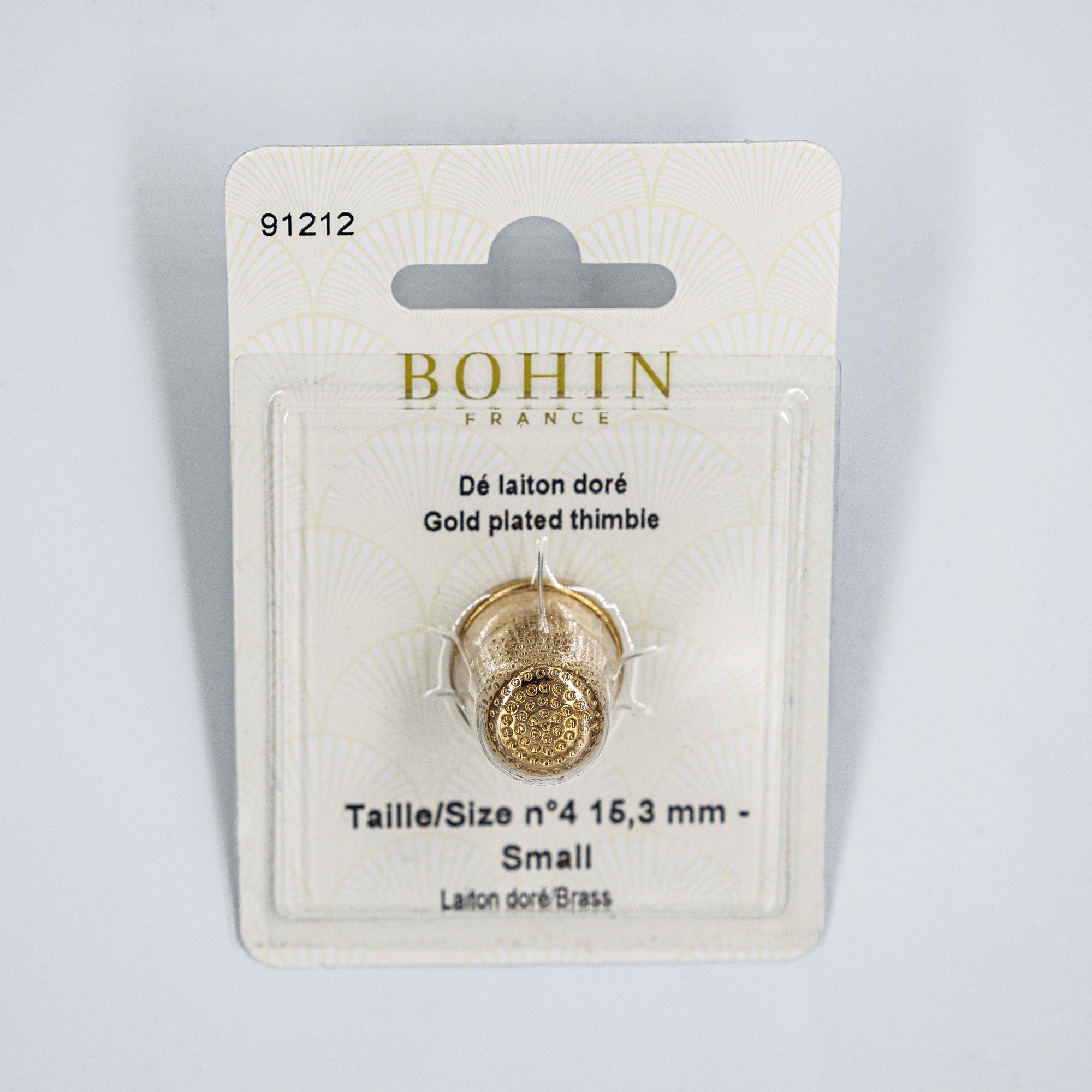 Bohin Gold-Plated Brass Thimble