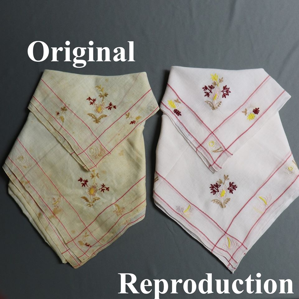 Embroidered & Bordered Handkerchief - Burnley & Trowbridge Co.