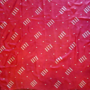 Dark Red "Spot'd" Silk Handkerchief - Burnley & Trowbridge Co.