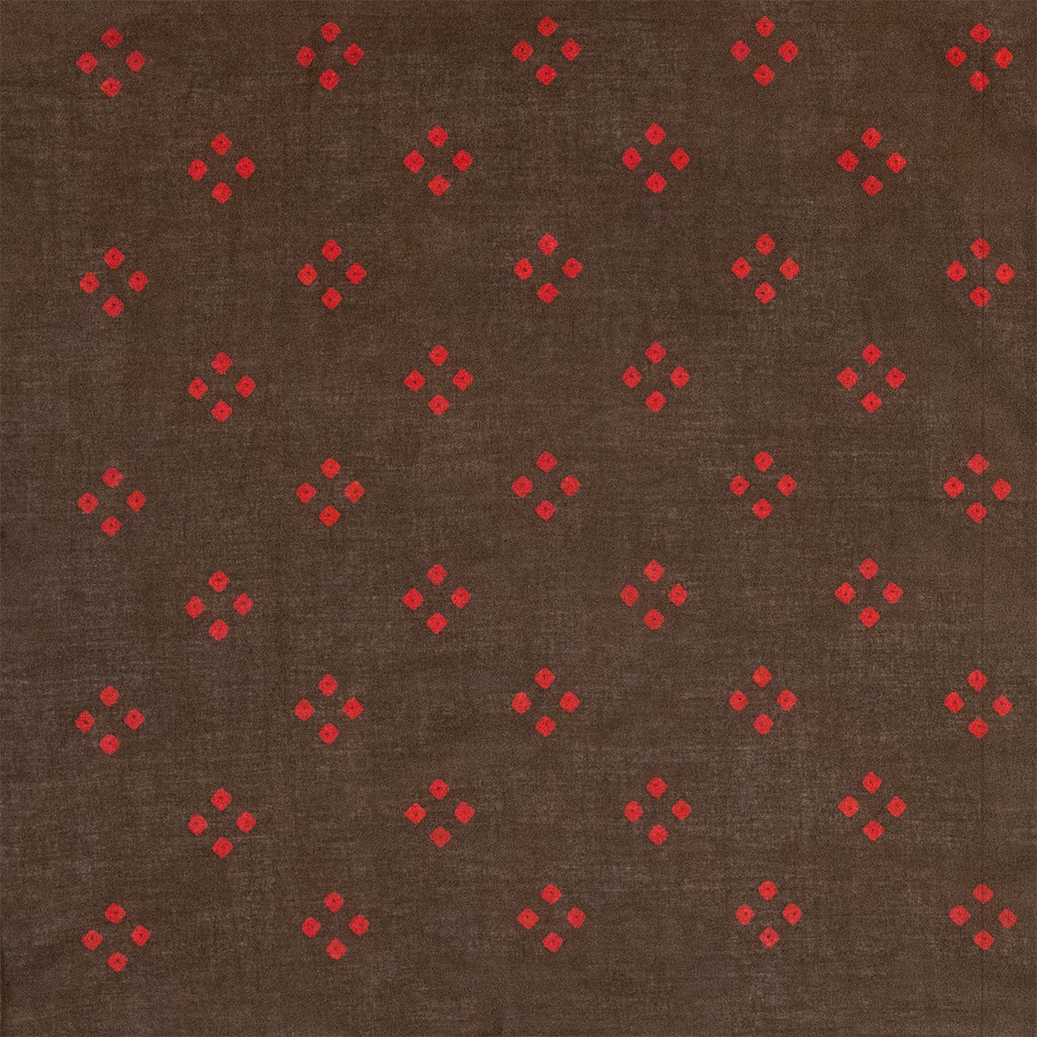Brown & Red "Spot'd" Handkerchief - Burnley & Trowbridge Co.