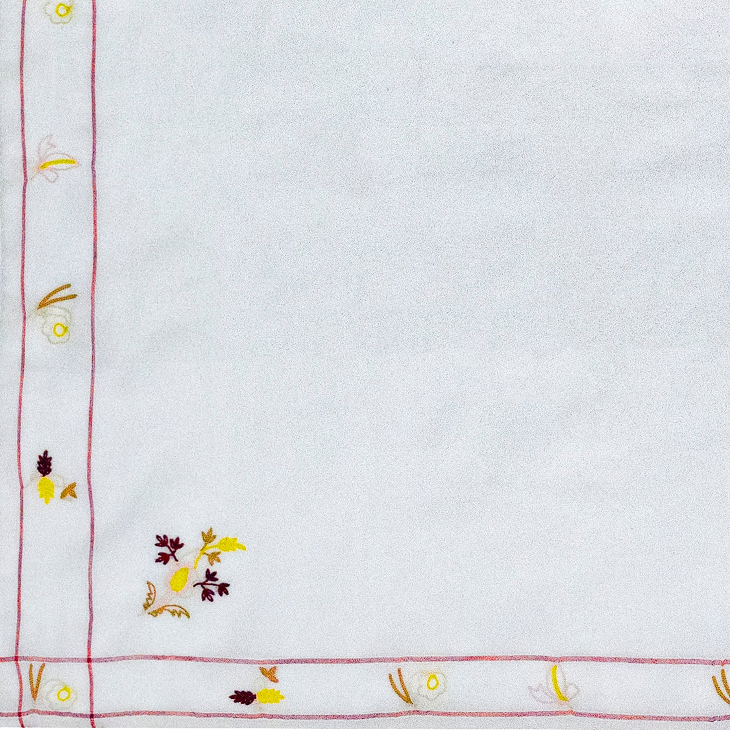 Embroidered & Bordered Handkerchief - Burnley & Trowbridge Co.