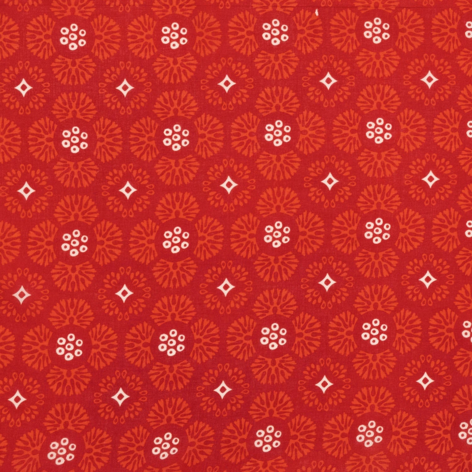 Red Spotted & Paste Work Handkerchief - Burnley & Trowbridge Co.