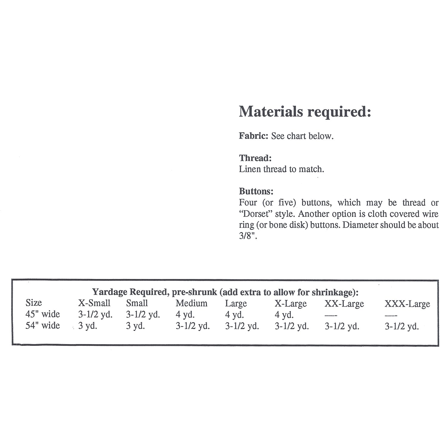 Kannik's Korner Early 19th Century Shirt Pattern - Burnley & Trowbridge Co.