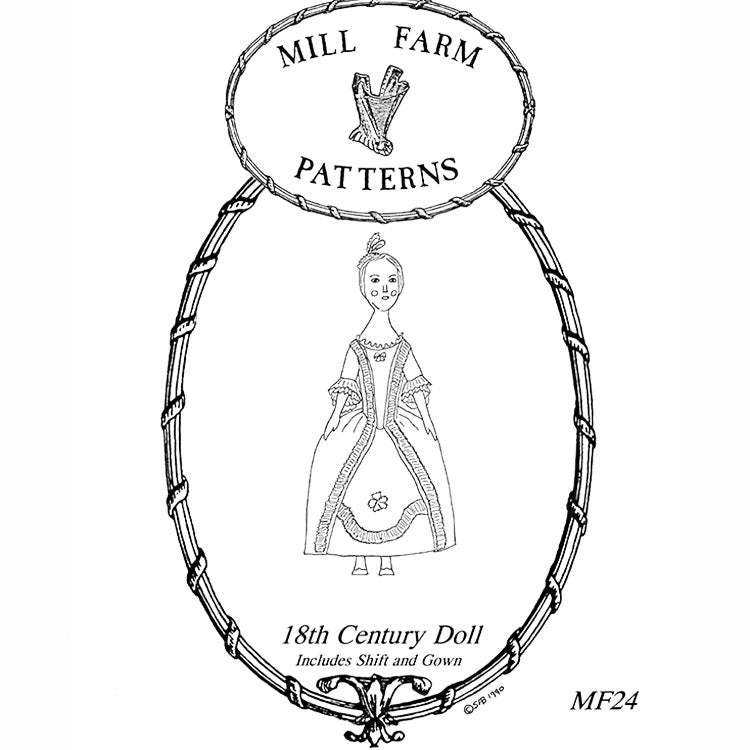 Mill Farm 18th Century Fashion Doll Pattern - Burnley & Trowbridge Co.