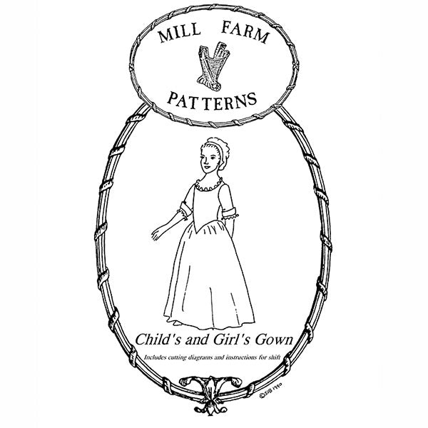 Mill Farm Child and Girls Gown and Shift Pattern - Burnley & Trowbridge Co.