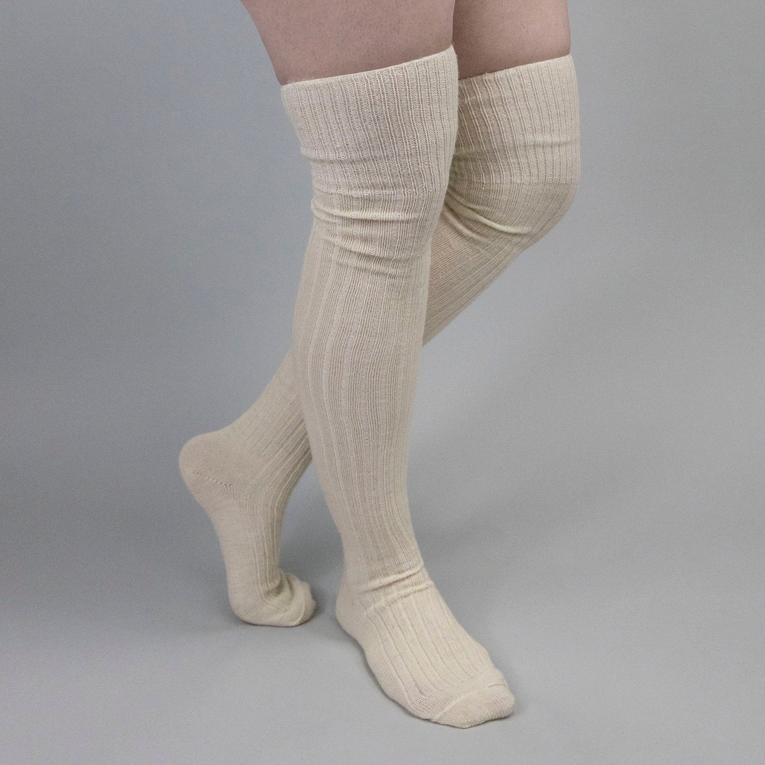 Wool Derby Ribbed Stockings - Burnley & Trowbridge Co.