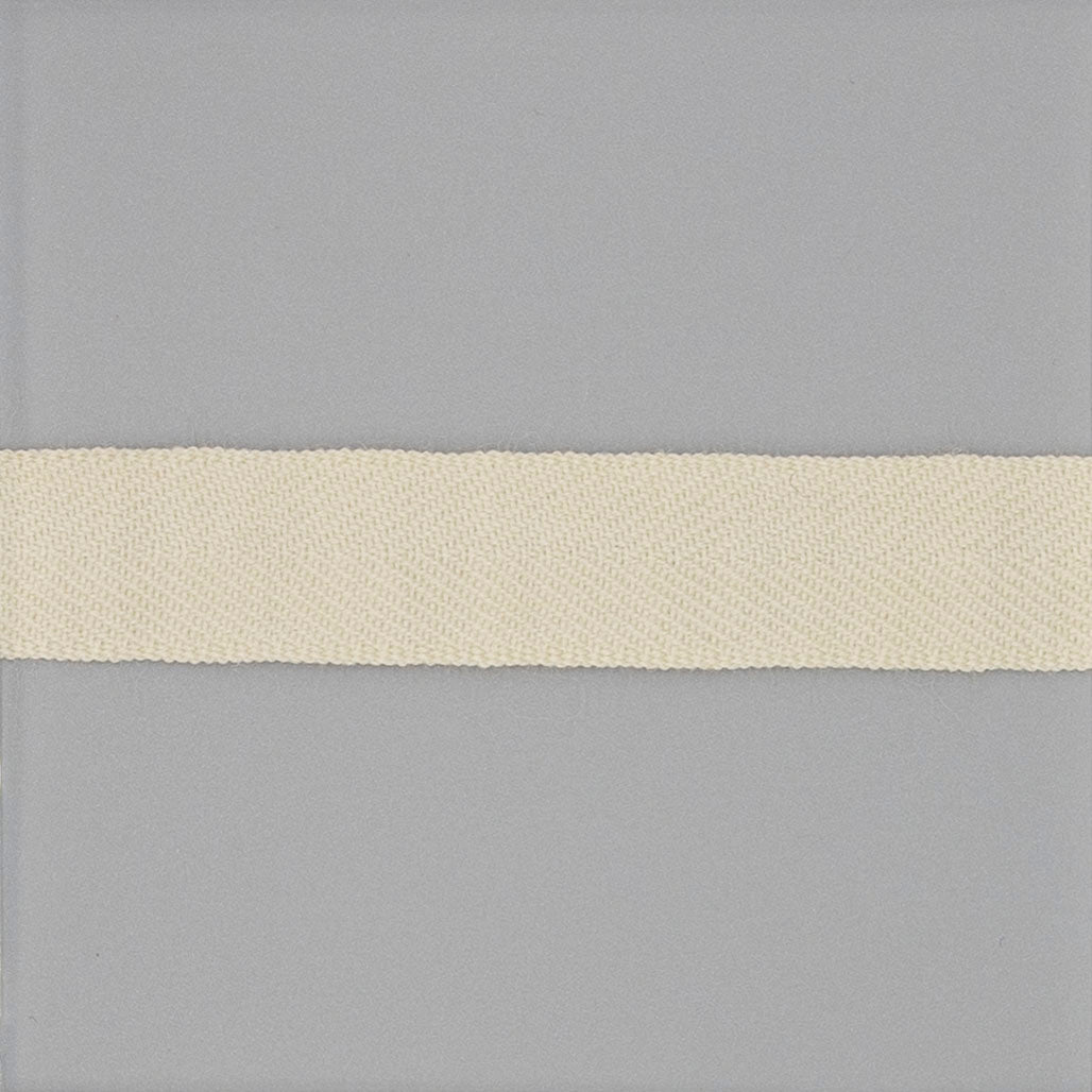 Off-White Worsted Wool Twill Tape - $3.75 yd. - $7.00 yd. - Burnley & Trowbridge Co.