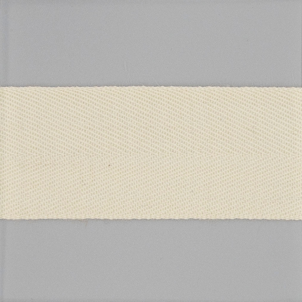 Off-White Worsted Wool Twill Tape - $3.75 yd. - $7.00 yd. - Burnley & Trowbridge Co.