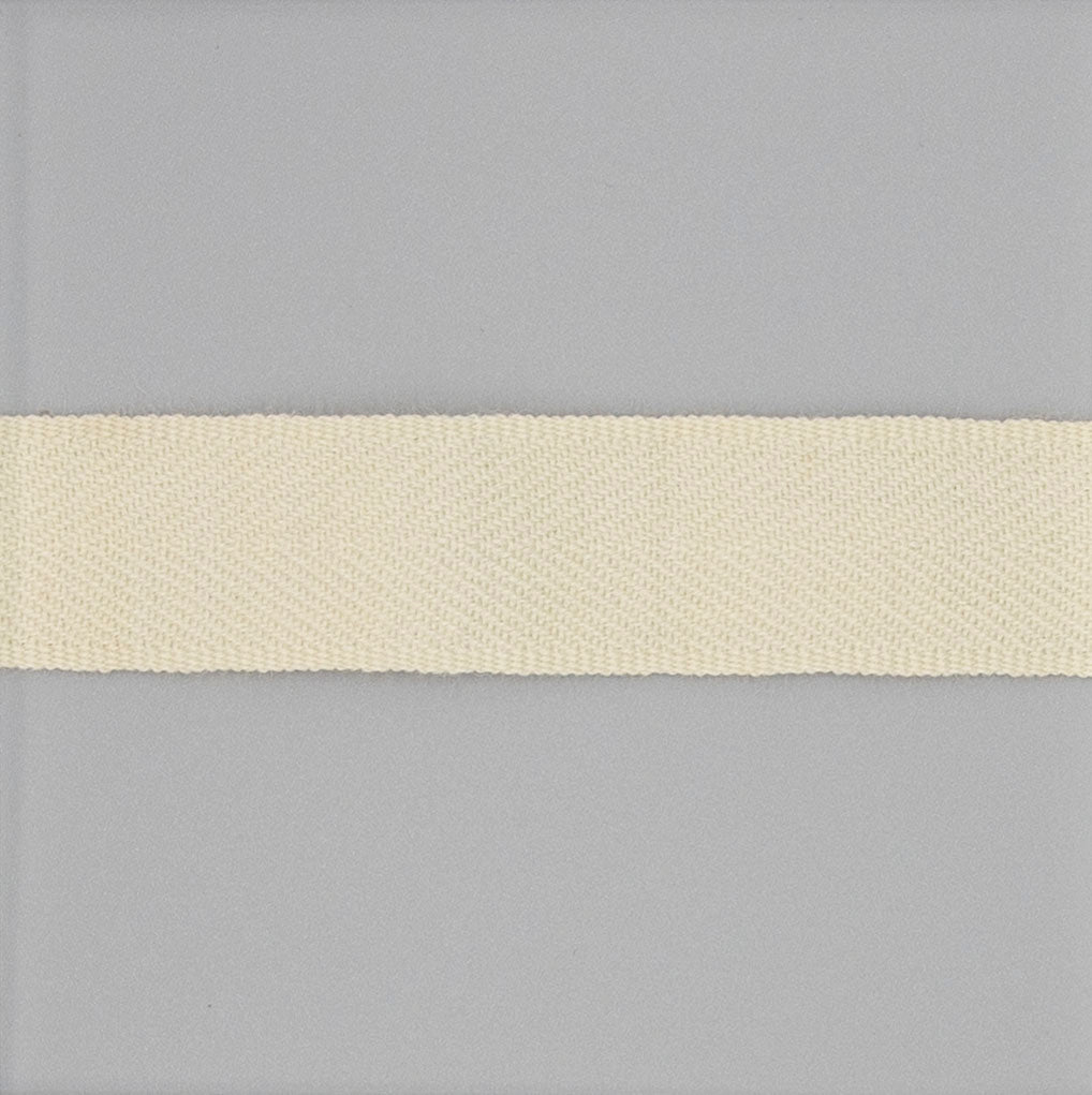 Off-White Worsted Wool Twill Tape - $3.75 yd. - $7.00 yd. - Burnley & Trowbridge Co.