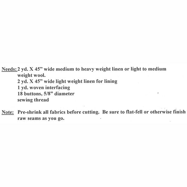 Mill Farm Waistcoat and Shirt Pattern - Burnley & Trowbridge Co.