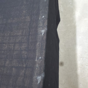 Black Crossbarred Wool "Gauze"  -Seconds- $13.00 yd. - Burnley & Trowbridge Co.