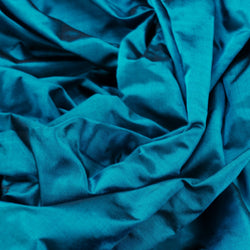 Peacock Blue & Black Changeable Silk Lutestring  - $20.00 yd. - Burnley & Trowbridge Co.