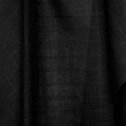Black Crossbarred Wool "Gauze"