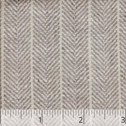 Dark Natural & Cream Herringbone Linen Ticking - $16.00 yd. - Burnley & Trowbridge Co.