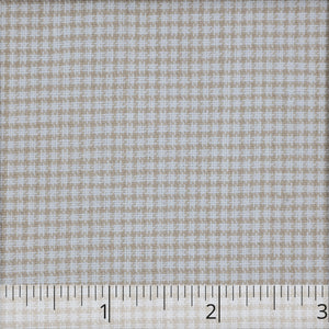 Natural & White Checked Linen Drape - $14.00 yd. - Burnley & Trowbridge Co.