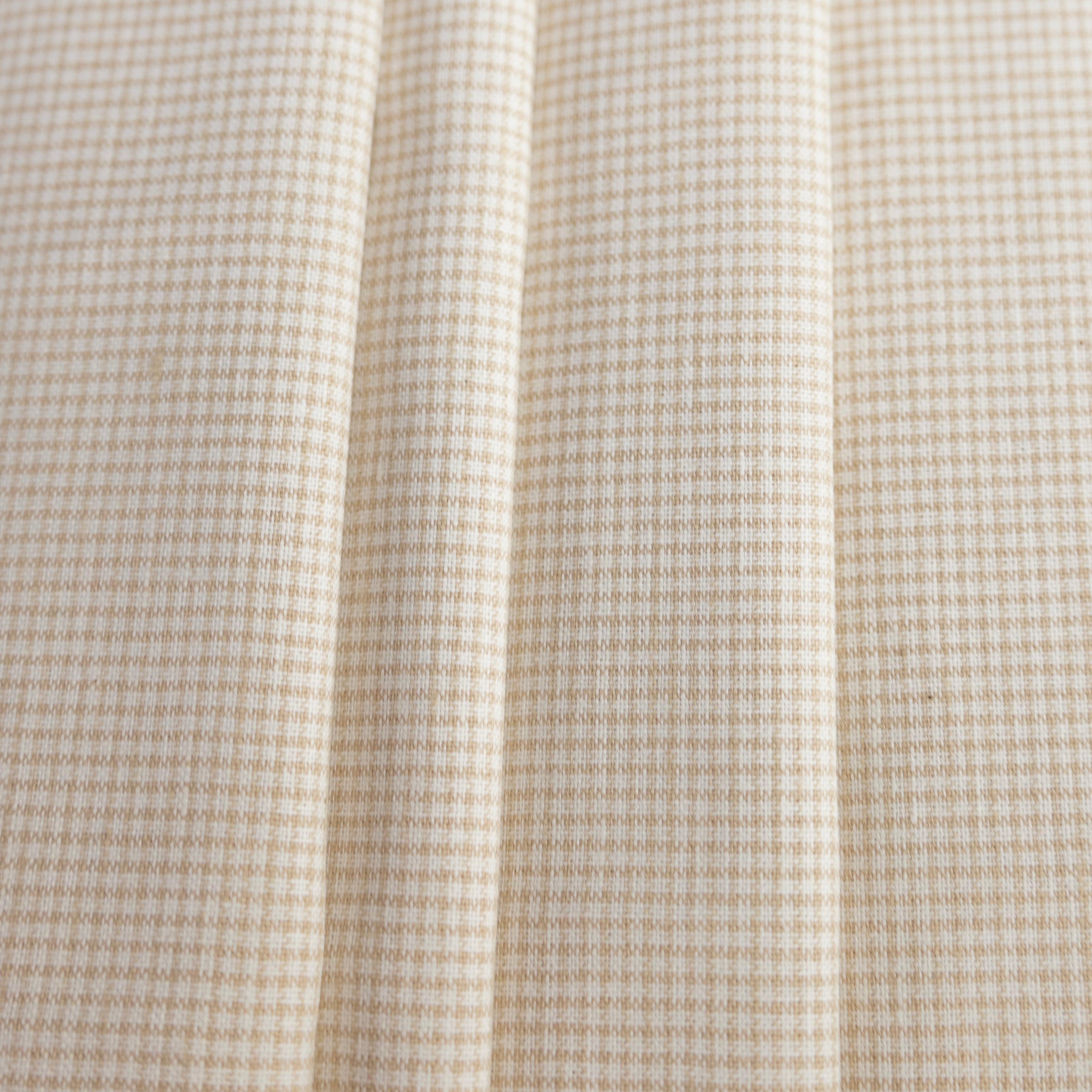 Natural & White Checked Linen - $14.00 yd. - Burnley & Trowbridge Co.