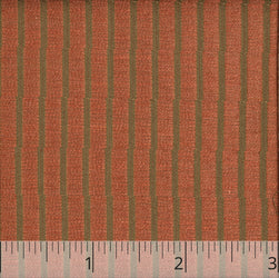 Copper & Brown Striped Silk - $25.00 yd. - Burnley & Trowbridge Co.