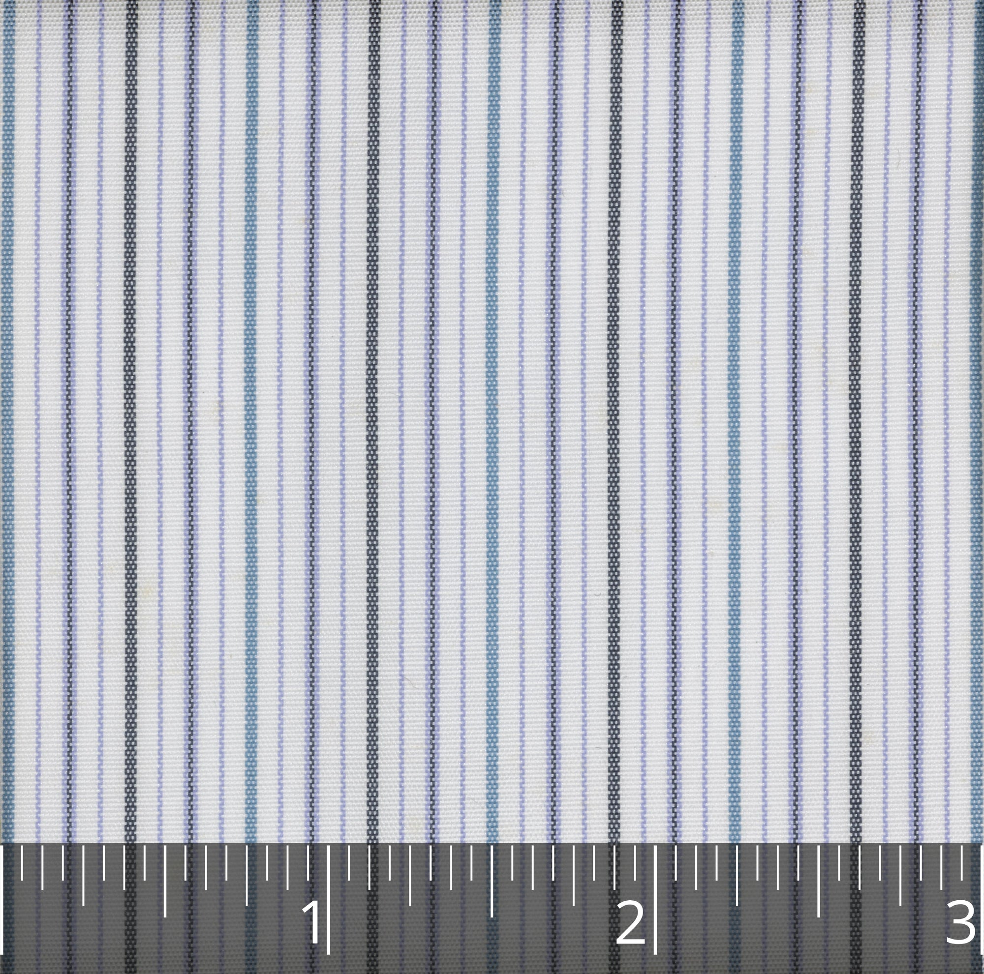 Pale Blue, Grey, & White Striped Cotton & Silk Sousae - $17.00 yd. - Burnley & Trowbridge Co.