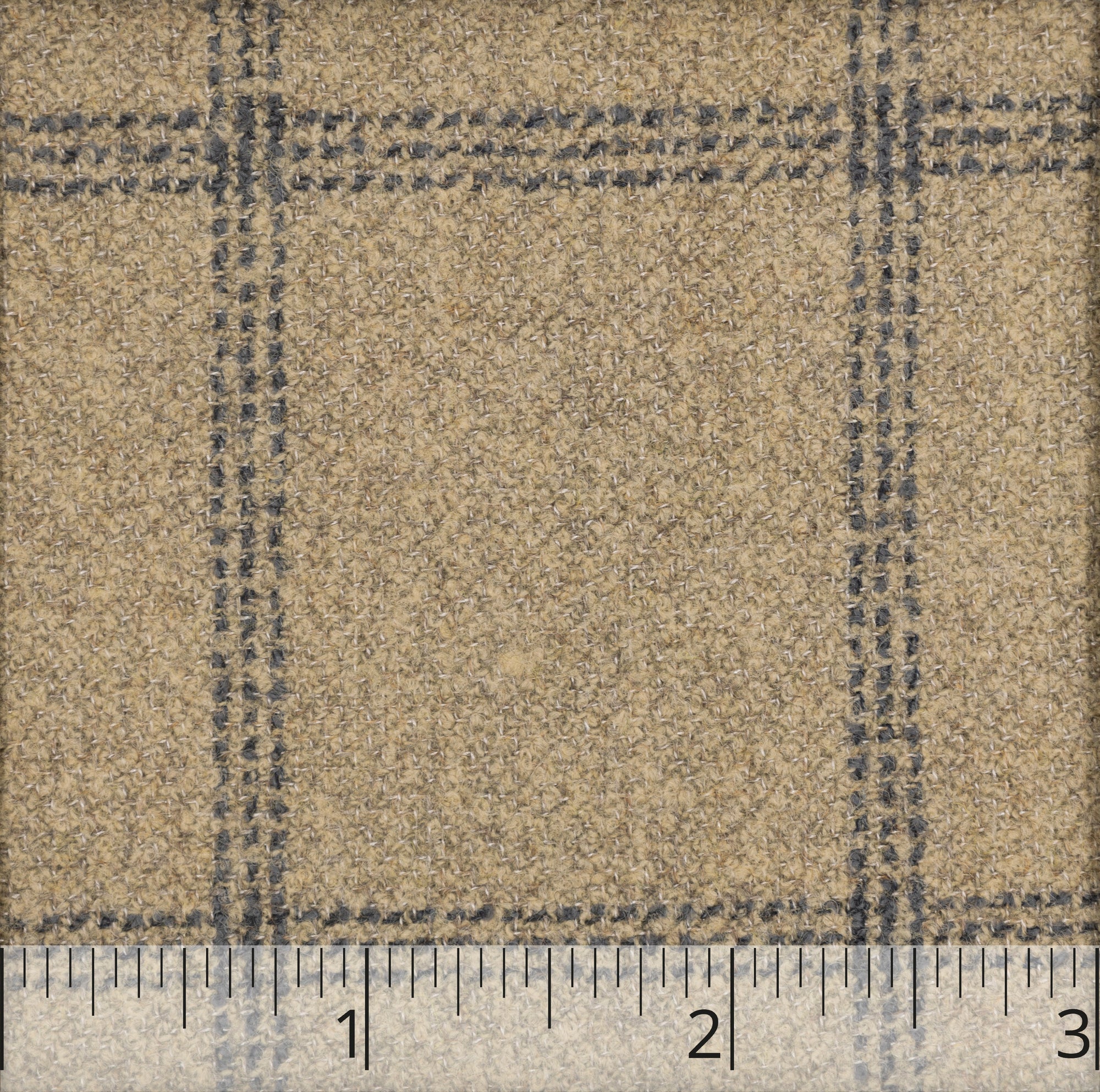 Natural & Indigo Wool Check - $16.00 yd. - Burnley & Trowbridge Co.