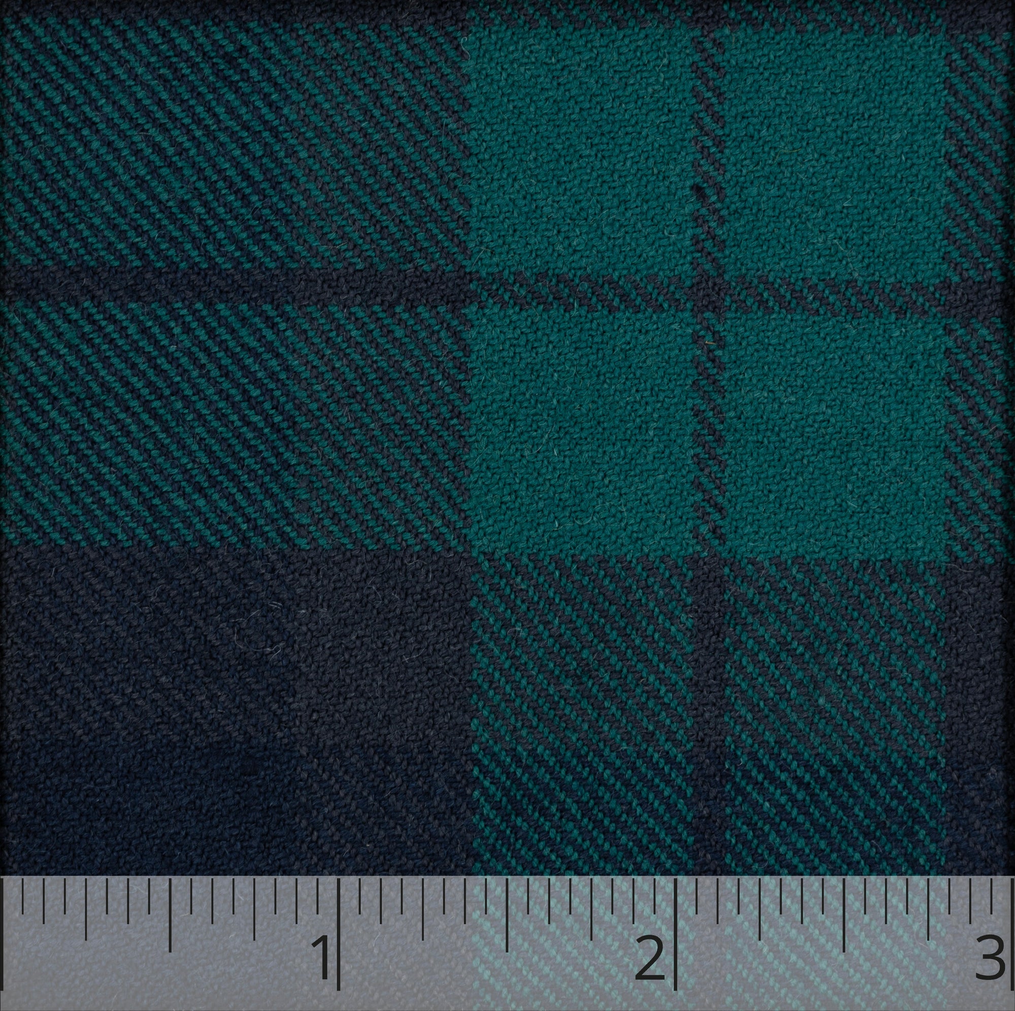 Navy & Green "Tartan" Check Wool - $18.00 yd. - Burnley & Trowbridge Co.