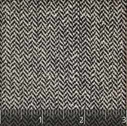 Black & Tan Wool Herringbone - $18.00 yd - Burnley & Trowbridge Co.