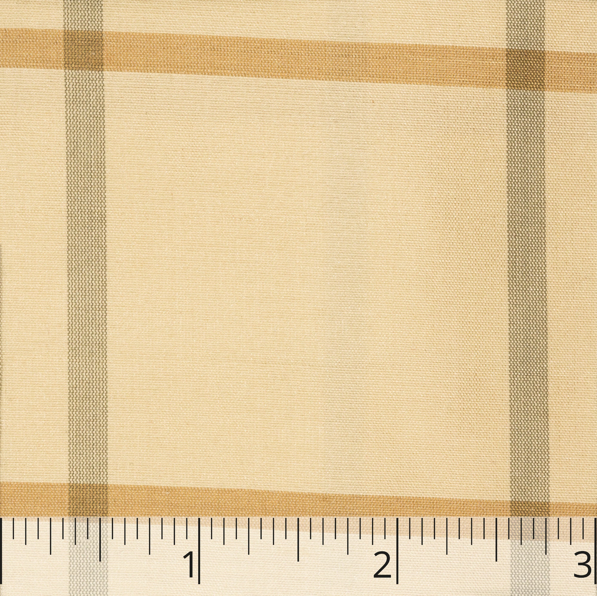 Cream, Gold, & Grey Crossbar Check Silk Taffeta - $25.00 yd.