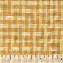 Gold & Yellow Checked Linen - $16.00 yd. - Burnley & Trowbridge Co.