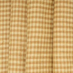 Gold & Yellow Checked Linen, drape - $16.00 yd. - Burnley & Trowbridge Co.