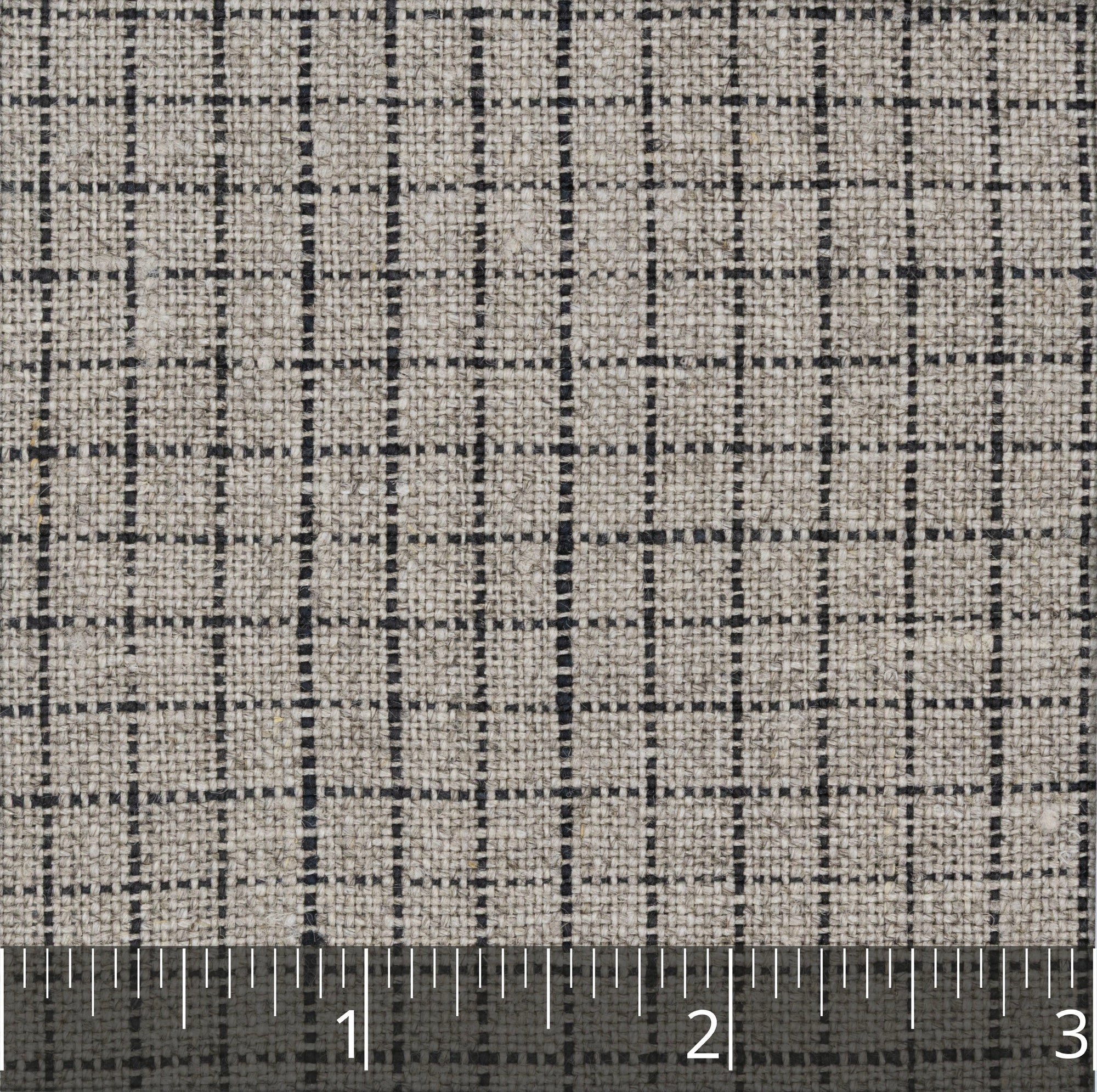 Natural & Black Crossbar Check, drape - $16.00 yd. - Burnley & Trowbridge Co.