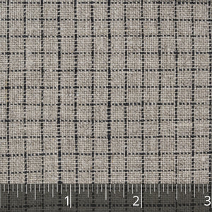 Natural & Black Crossbar Check, drape - $16.00 yd. - Burnley & Trowbridge Co.