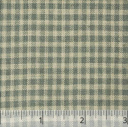 Olive Green Checked Linen - $16.00 yd. - Burnley & Trowbridge Co.