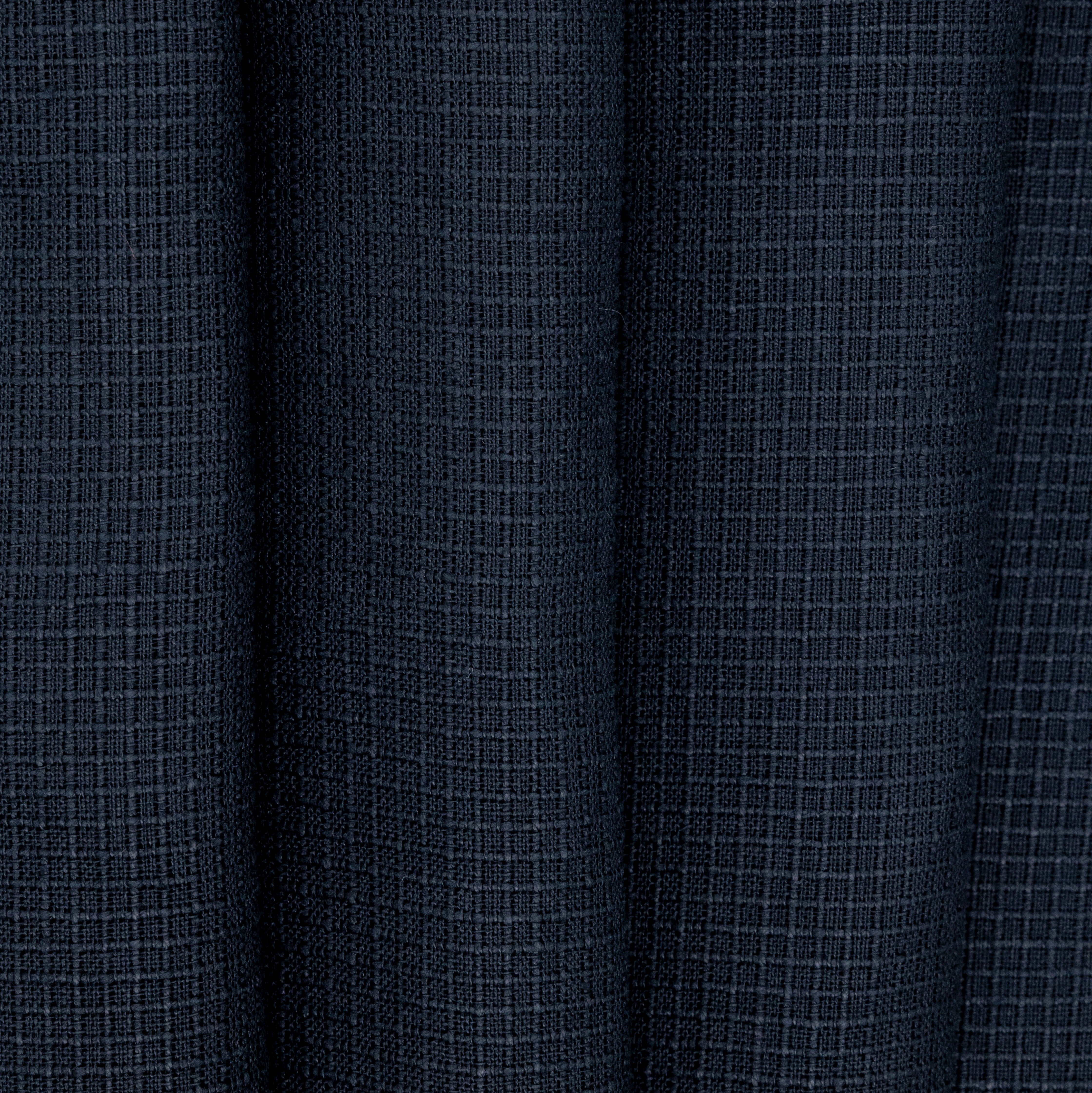 Black Linen Checked "Dimity", drape - $16.00 yd. - Burnley & Trowbridge Co.