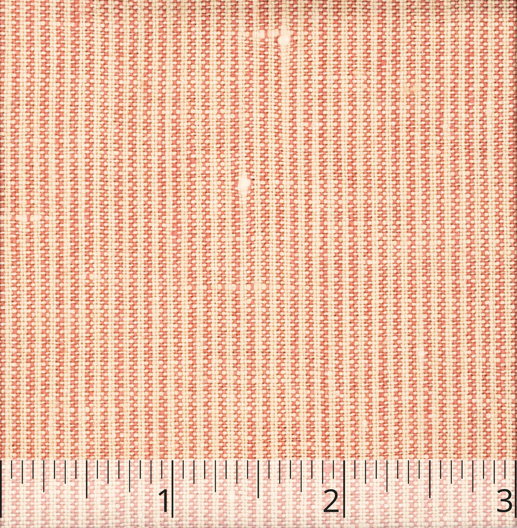 Light Pumpkin & Cream Striped Linen - $16.00 yd. - Burnley & Trowbridge Co.