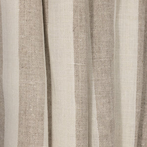Natural & Cream Medium Stripe Linen, drape - $18.00 yd. - Burnley & Trowbridge Co.