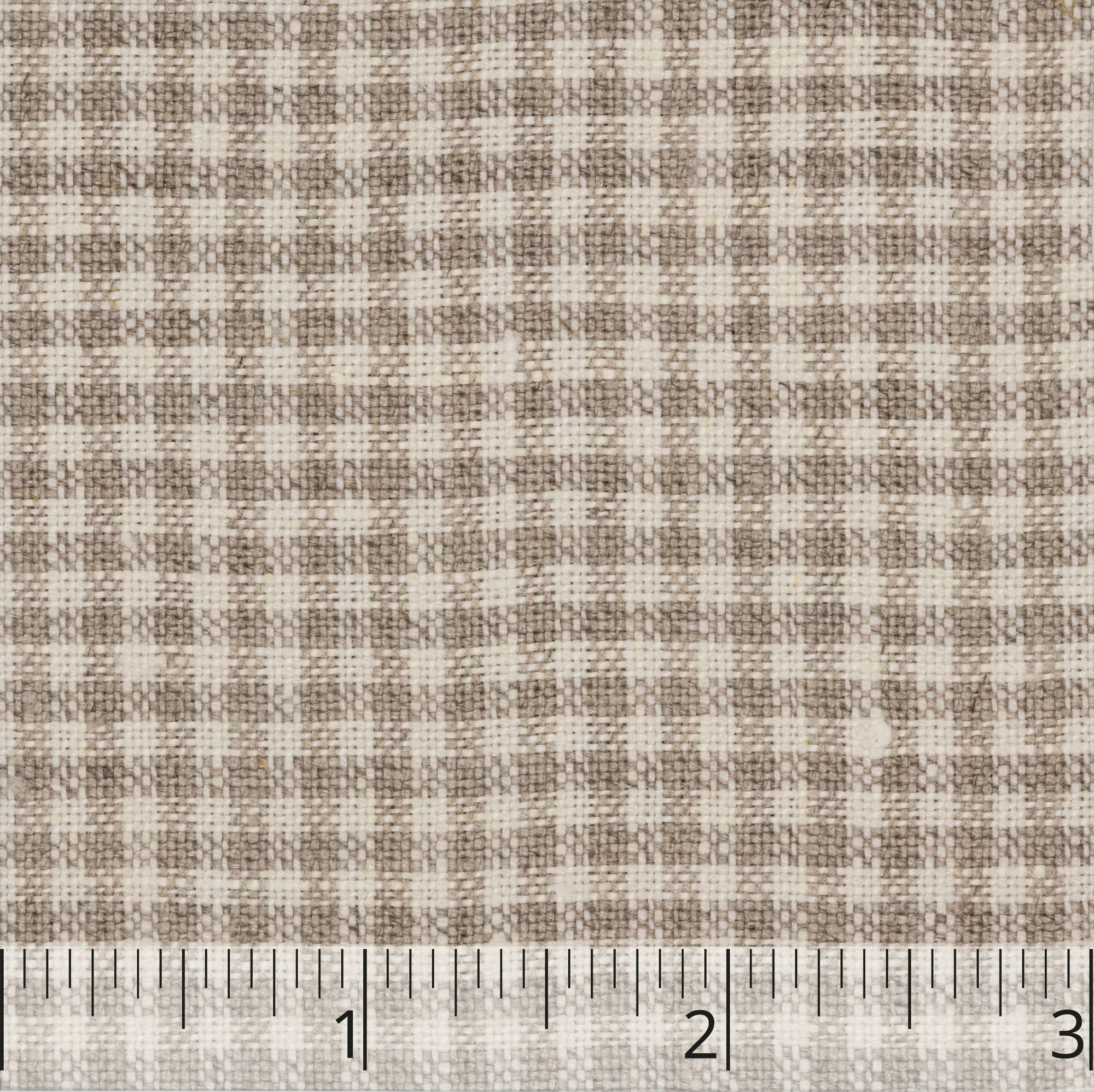 Natural & Off White Checked Linen Drape - $16.00 yd. - Burnley & Trowbridge Co.