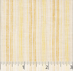 Yellow Gold & Cream Stripe Linen - $16.00 yd. - Burnley & Trowbridge Co.