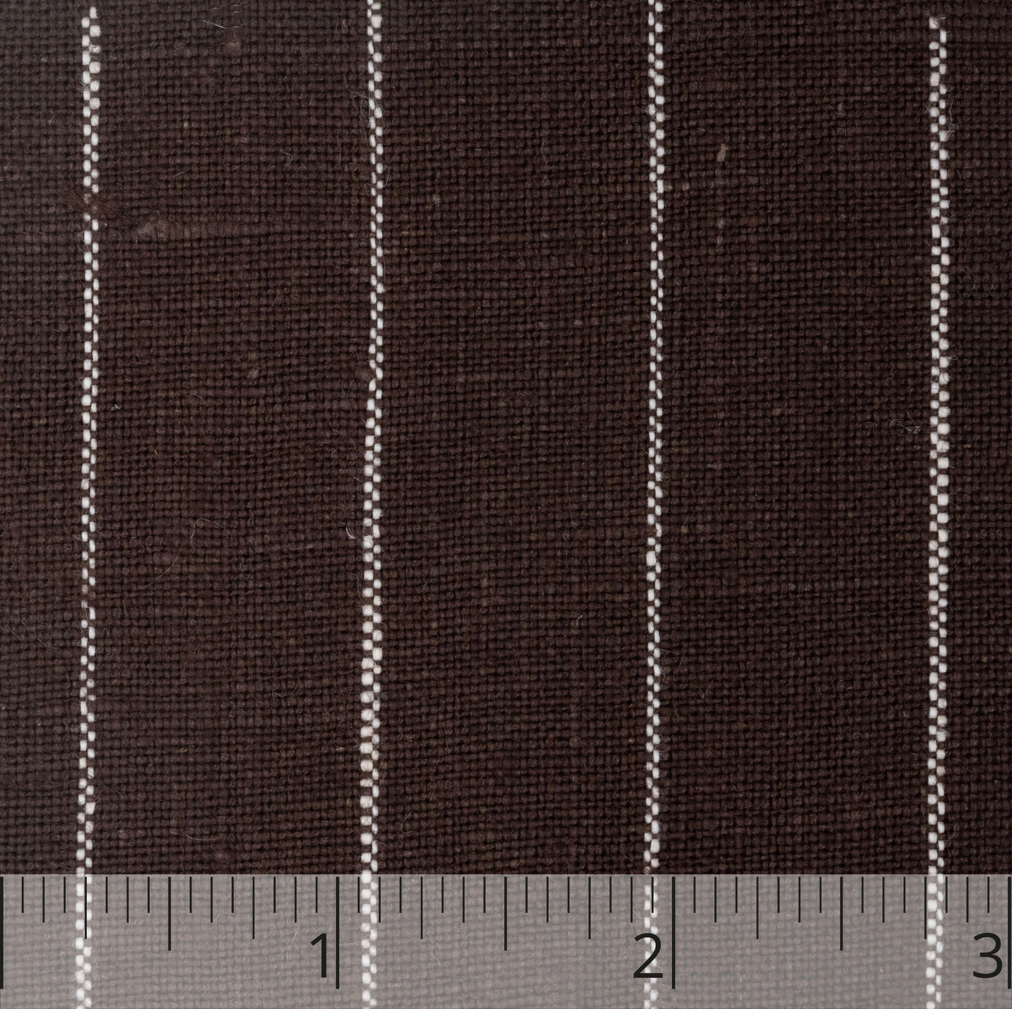 Chocolate Light Weight Striped Linen - $16.00 yd. - Burnley & Trowbridge Co.