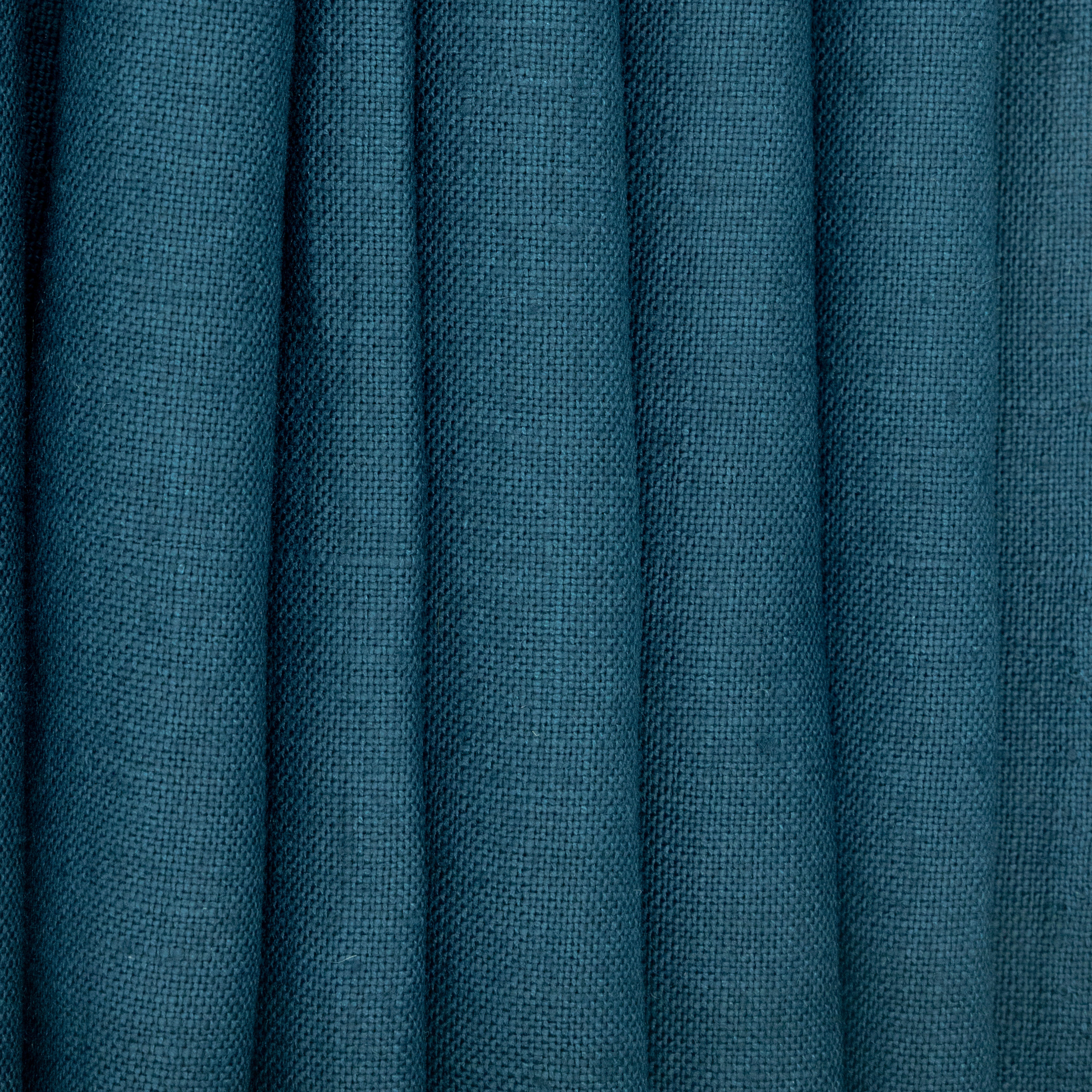 Dark Charleston Blue Medium Weight Linen, drape - $18.00 yd. - Burnley & Trowbridge Co.