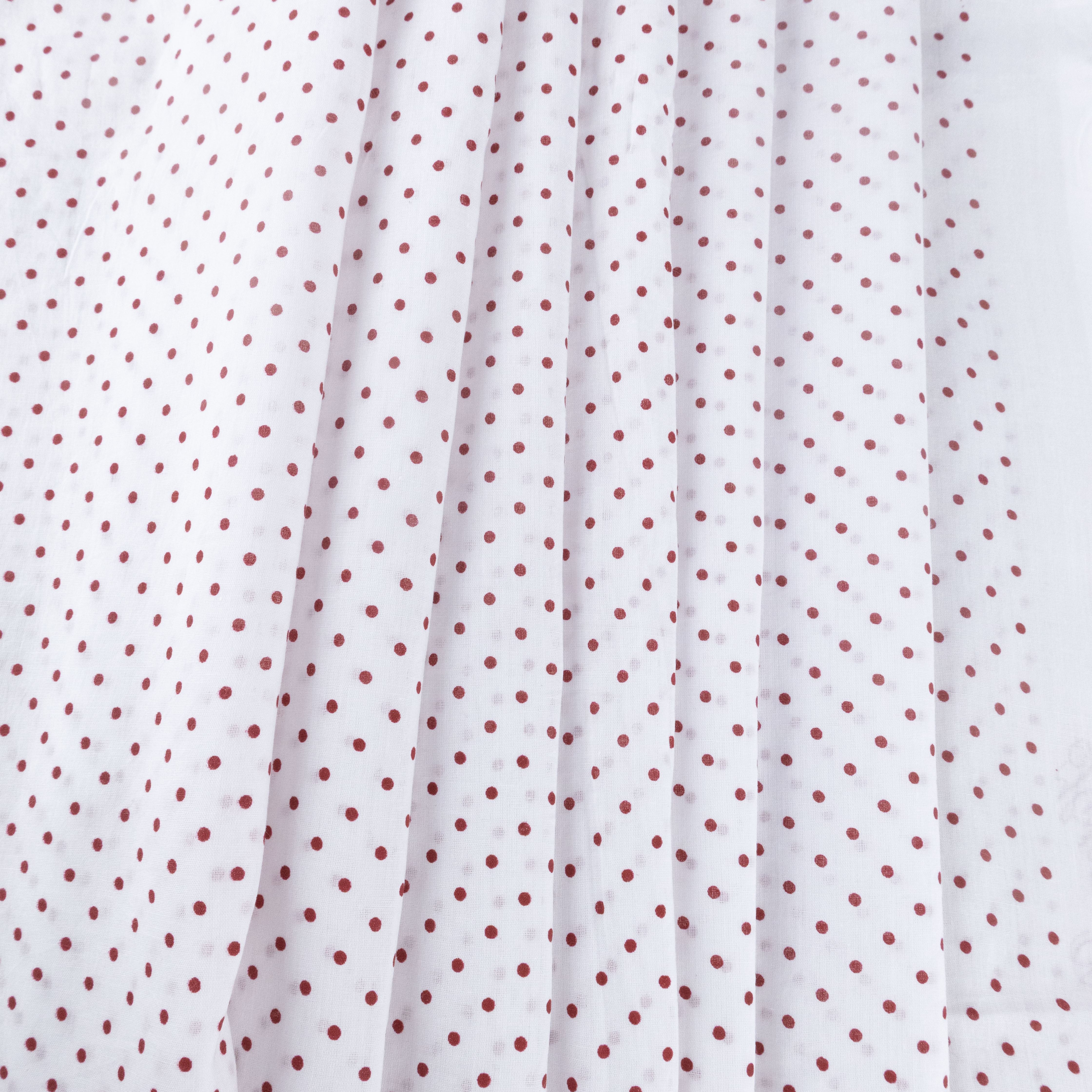Red Spot'd Muslin, drape - $18.00 yd. - Burnley & Trowbridge Co.