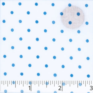 Blue Spot'd Muslin - $18.00 yd. - Burnley & Trowbridge Co.