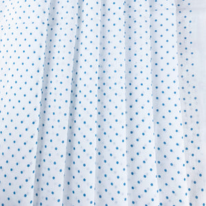 Blue Spot'd Muslin, drape - $18.00 yd. - Burnley & Trowbridge Co.