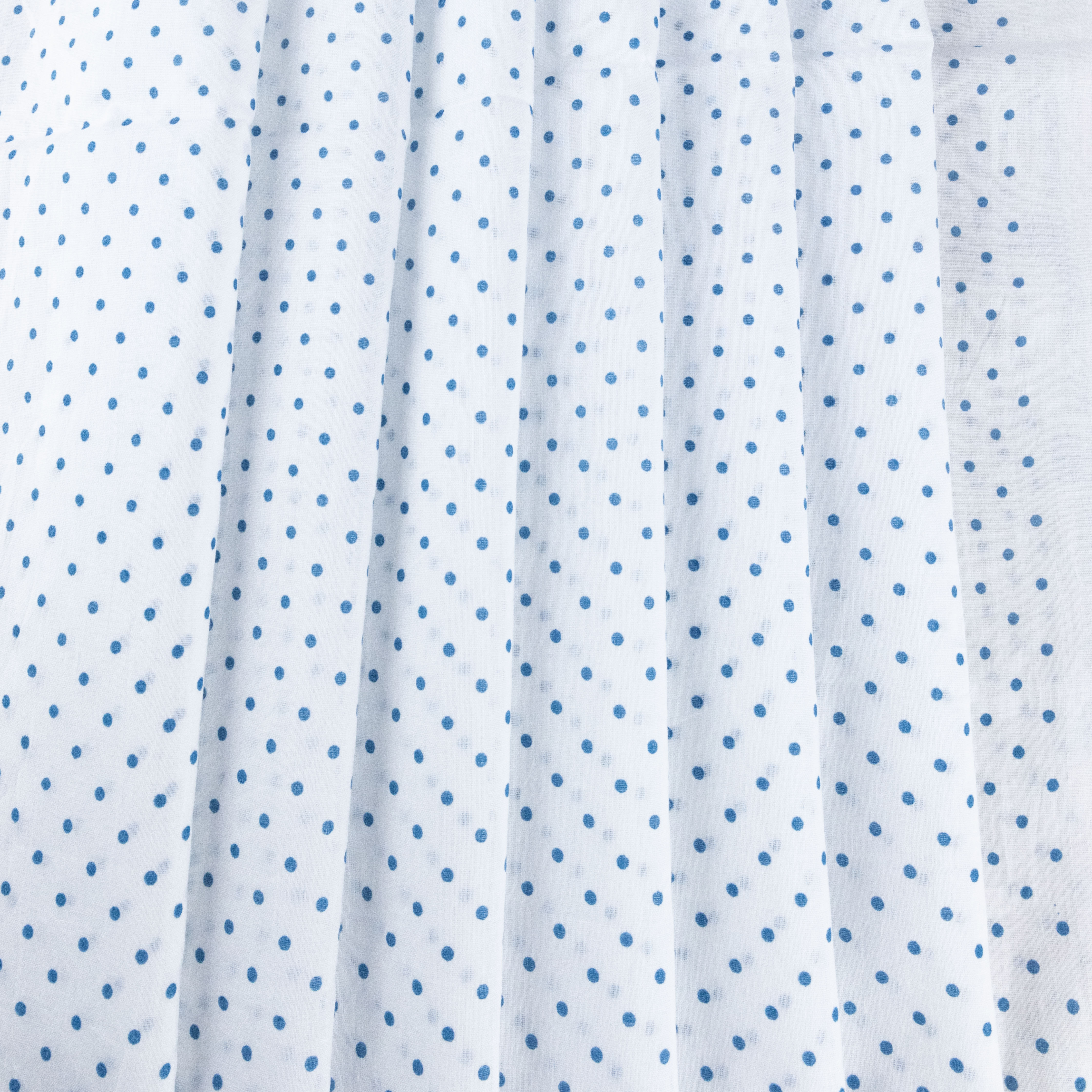 Blue Spot'd Muslin, drape - $18.00 yd. - Burnley & Trowbridge Co.