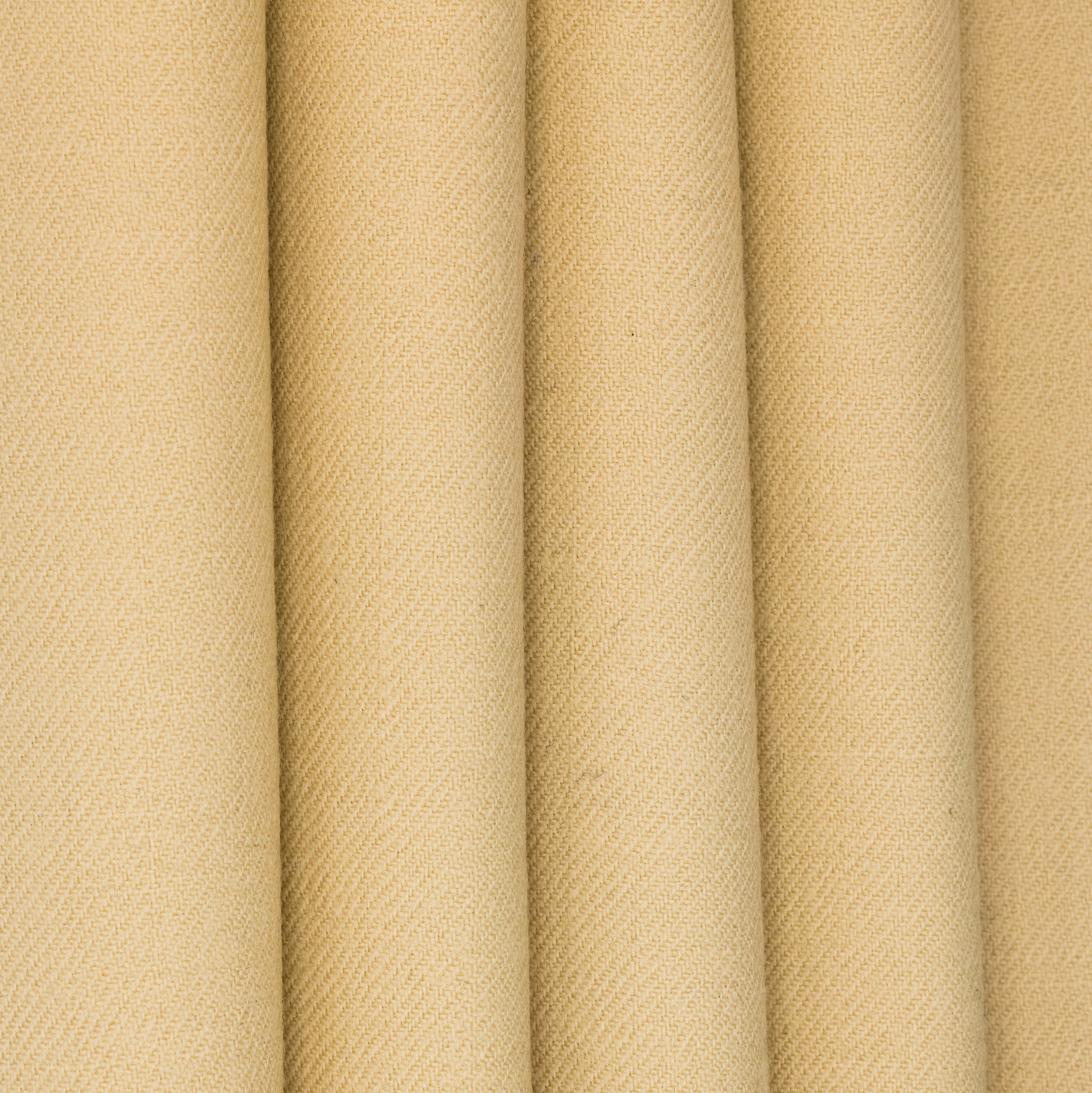 Butter Yellow Worsted Wool Stuff, drape - $18.00 yd. - Burnley & Trowbridge Co.