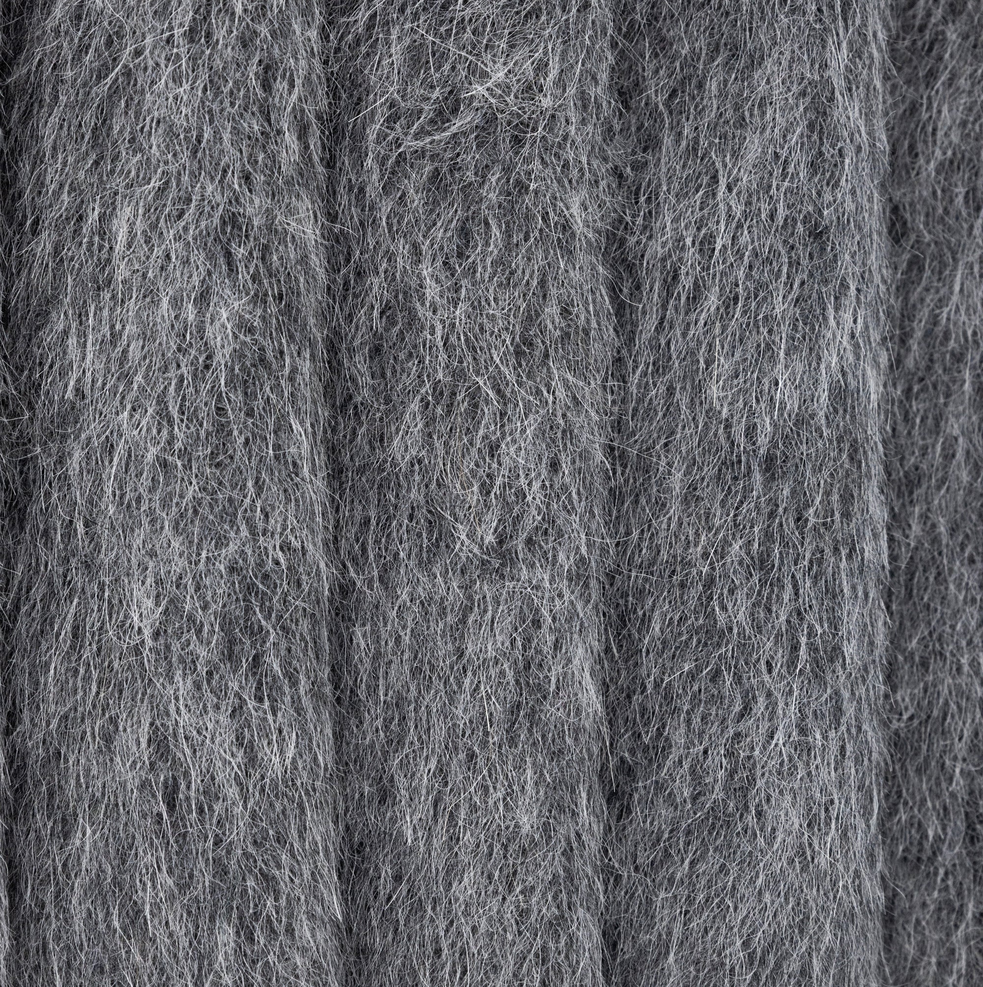 Grey Wool Bearskin, drape - $42.00 yd. - Burnley & Trowbridge Co.