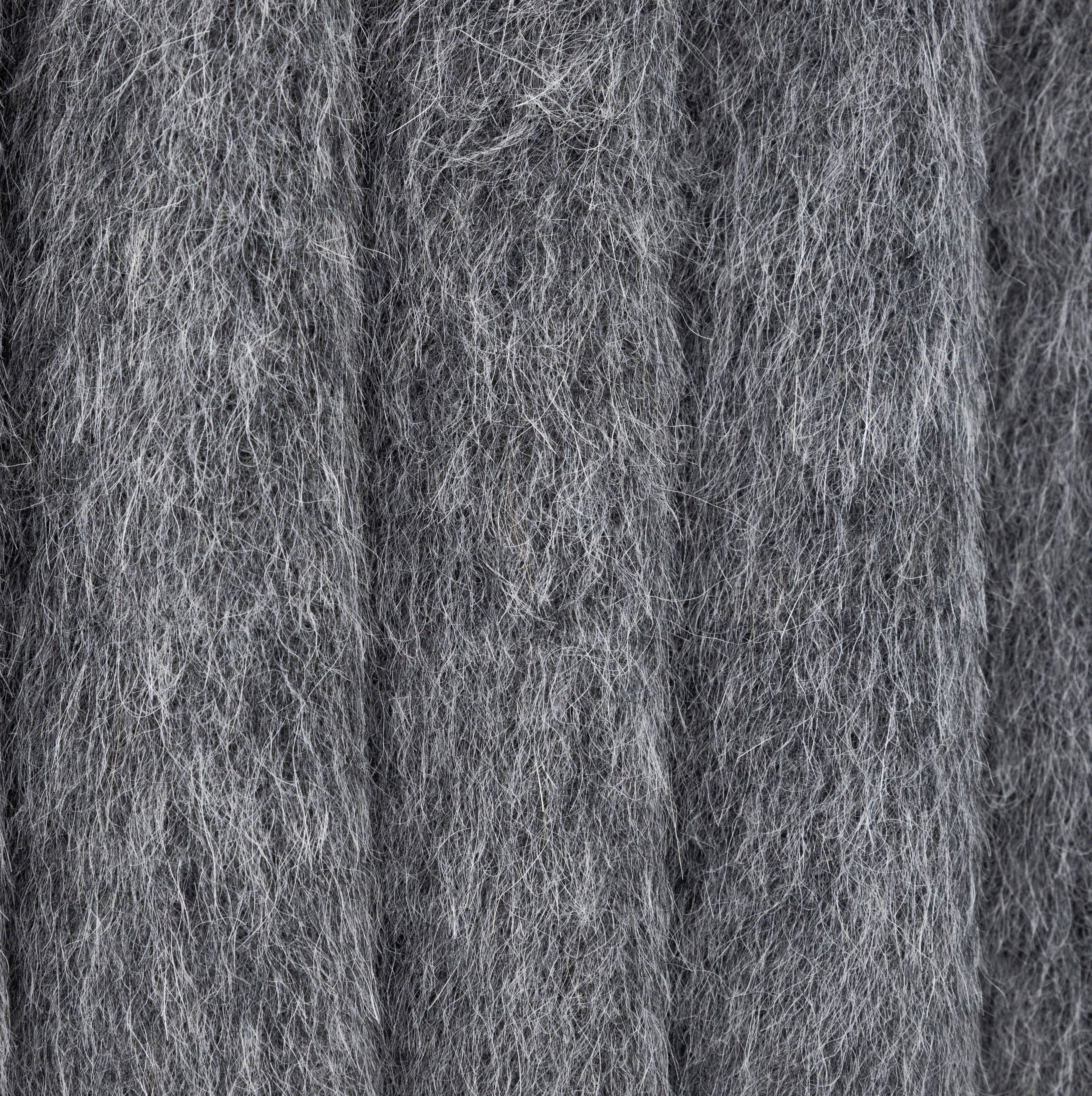 Grey Wool Bearskin, drape - $42.00 yd. - Burnley & Trowbridge Co.