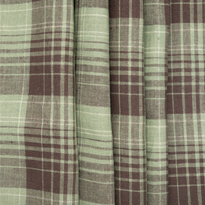 Brown & Sage Furniture Checked Linen, drape - $16.00 yd. - Burnley & Trowbridge Co.
