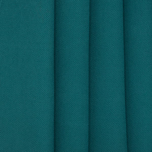 Peacock Blue Twill Worsted Wool, drape - $18.00 yd. - Burnley & Trowbridge Co.